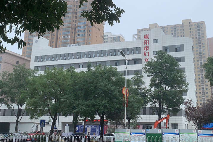 陕西省咸阳市妇幼保健院-医院防撞扶手安装案例 (1)